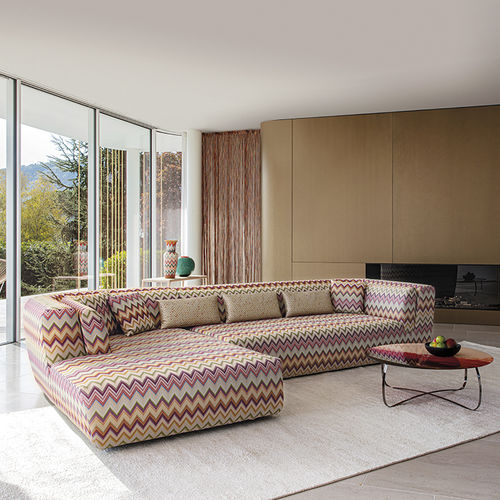 Обивочная ткань - GARDEN LIGHT - MISSONI HOME - в полоску / из полотна / для наружного применения