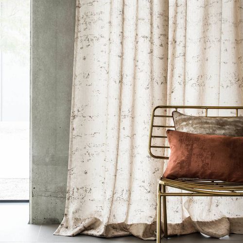 Гардинная занавеска с рисунком - RENOMMEE - CASAMANCE - из льна / из вискозы / из полиэстера