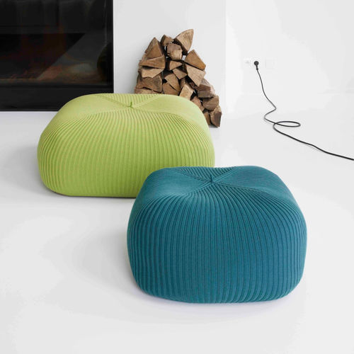 Современный пуф - BONNET - casalis - из шерсти / из шерсти мериноса / круглый