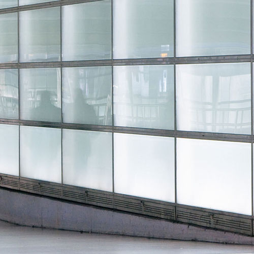 Стеклянная панель для безопасности - LACOMAT - AGC Glass Europe - с настилом / полупрозрачная / лакированная