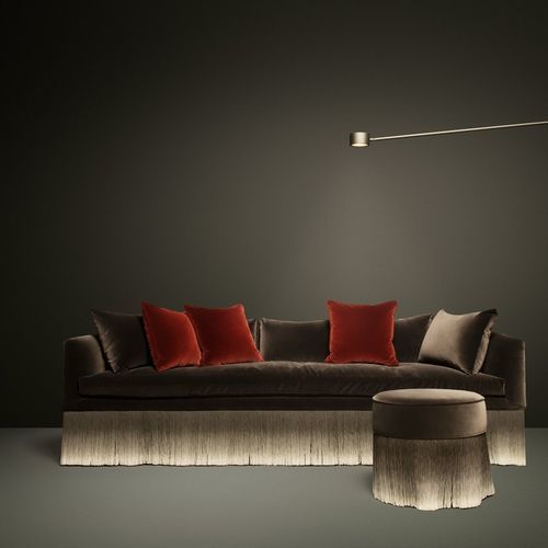 Современный диван - Amami - moooi - из ткани / с подлокотниками / со съемной подушкой