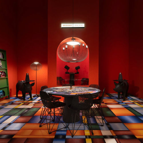 Современный cтул для столовых - Carbon  - moooi - для интерьера / для наружного применения / из полимера