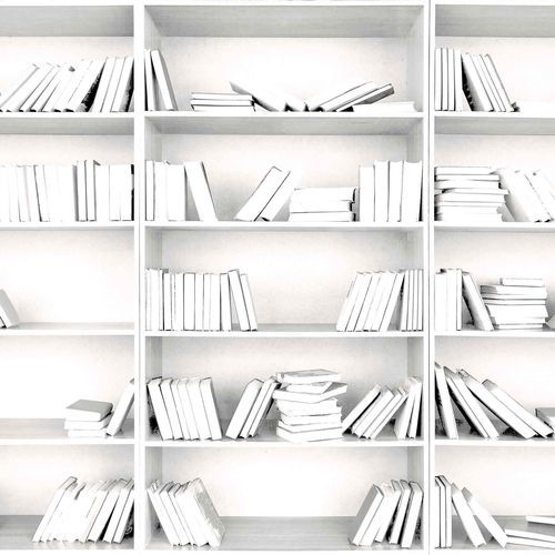 Современный обои - SHELVING - Coordonné - из ткани / виниловый / библиотека