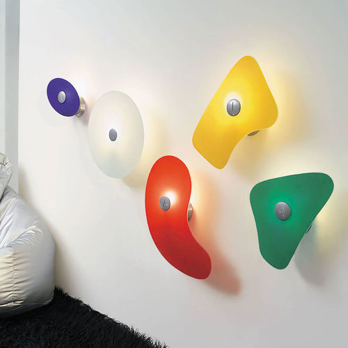 Настенный светильник уникальный дизайн - BIT - FOSCARINI - для интерьера / из стекла / из металла