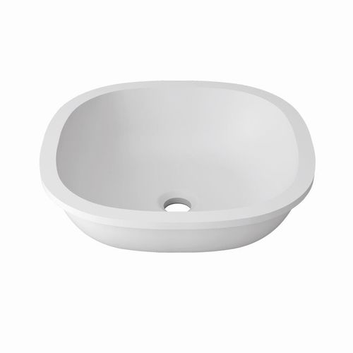 Умывальник для рук на столешнице - UNIQUE B604  - KRION – PORCELANOSA Grupo - квадратный / из Solid Surface
