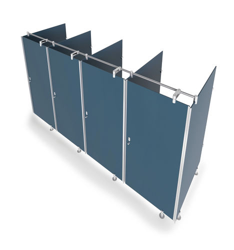 Сантехническая кабина из стекла - CABINES EN VERRE BLEU - GEKIPS - для туалета / для внутреннего пространства / для общественных учреждений