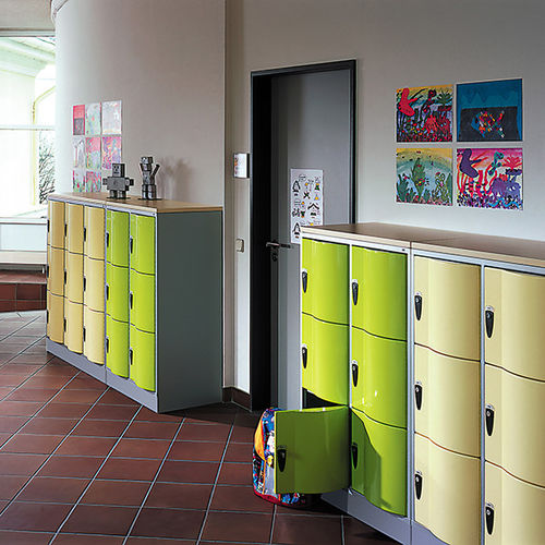 Шкафчик для раздевалки из стали - RESISTO - GEKIPS - RFID / с кодом / бесключевой