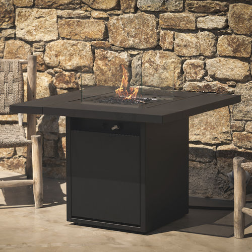 Газовый камин - SQUARE TABLE  - Planika - отдельностоящий / напольный / без дымохода