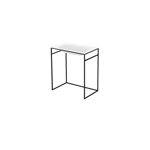 Раковина на ножке - BetteLux Shape - Bette GmbH & Co. KG - из эмалированного металла / из стали, покрытой порошком / с умягчителем воды