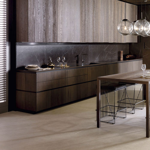 Современная кухня - E9.30 PREMIUM - GAMADECOR – PORCELANOSA Grupo - из дуба / из ДСП / из стали