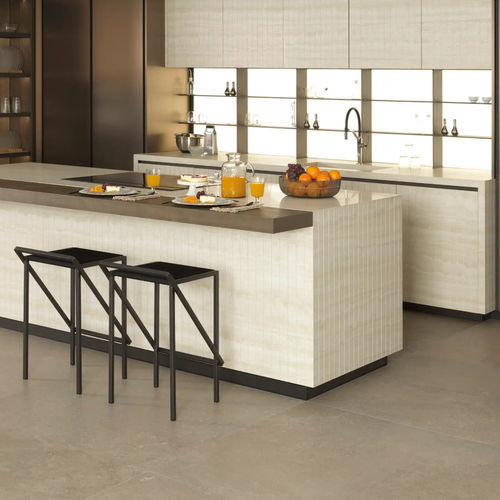 Современная кухня - E9.30R &middot; E3.90 - GAMADECOR – PORCELANOSA Grupo - из дуба / островного типа / среднего размера