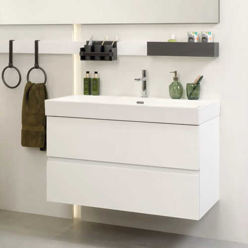 Подвесная тумба под умывальник - MERIDIAN - GAMADECOR – PORCELANOSA Grupo - из алюминия / из меламина / современная