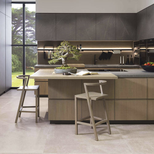 Современная кухня - E9.30 - GAMADECOR – PORCELANOSA Grupo - из фанерованной древесины / из ДСП / из экструдированного алюминия