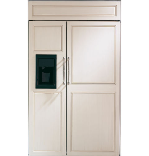 Американский холодильник - ZISB480DX - Monogram - для бытового использования / встраиваемый / белый