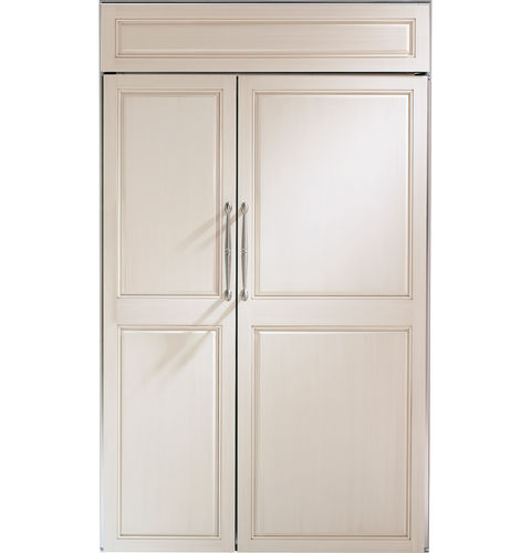 Американский холодильник - ZIS480NX - Monogram - для бытового использования / встраиваемый / белый