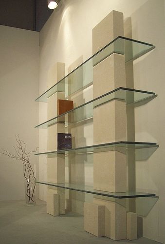 Настенный стеллаж - Cube  - stonebreakers - современный / из кристалла / из камня