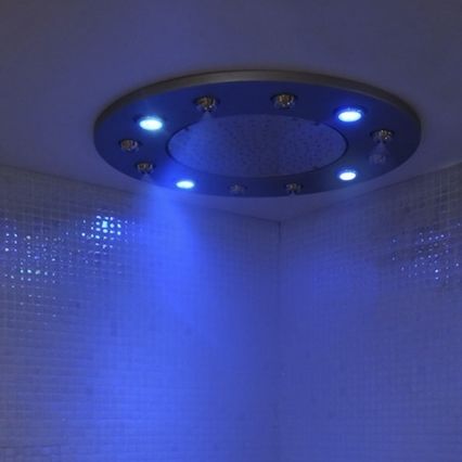 Встраиваемая лейка для душа в потолок - MULTIJET - Inbeca Wellness Equipment S.L - круглая / дождь / с хромотерапией