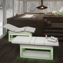 Фиксированный массажный стол - ELYSIUM - Inbeca Wellness Equipment S.L - из дерева / со встроенным ящиком / для профессионального использования