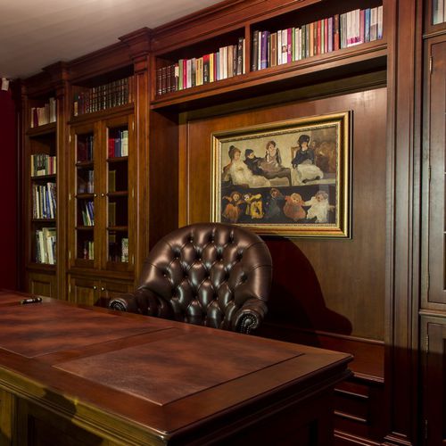 Настенный книжный шкаф - OFFICE - AKAN-handmade furniture - классический / из дерева