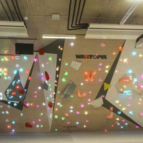 Фиксированная стенка для лазанья - Walltopia - LED / для общественных учреждений / тренировочная