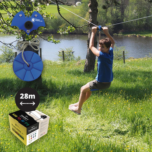 Канатная дорога для игровой площадки - TYROLIENNE BAT - France Trampoline