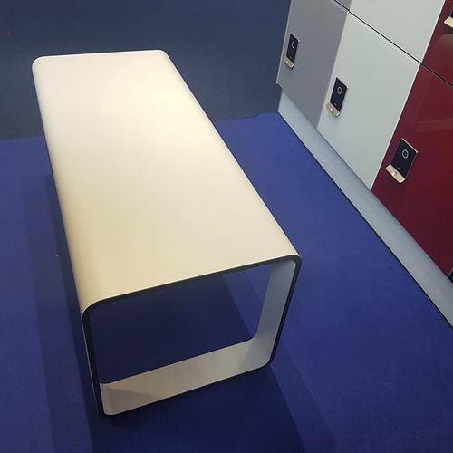 Современная скамейка для раздевалки - DESIGN - FRANCE EQUIPEMENT - из ламината / без спинки / без подлокотников