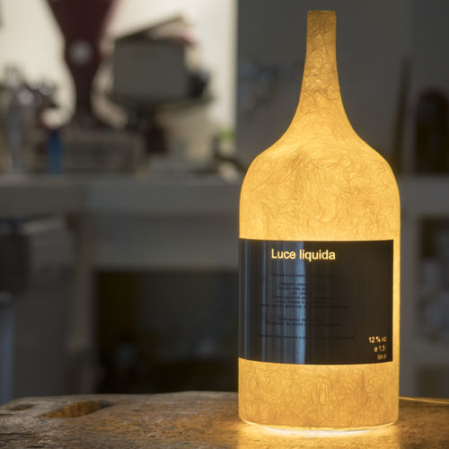 Переносная лампа - LUCE LIQUIDA 1 BATTERY - in-es artdesign - из стали / из поликарбоната / из стекловолокна