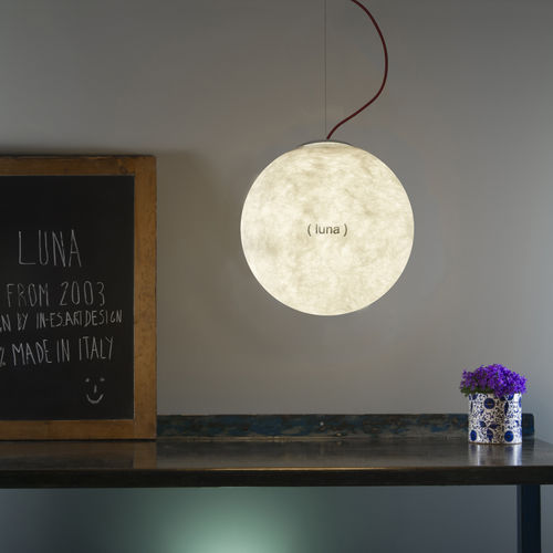 Подвесная лампа - Luna 1 L.E. - in-es artdesign - из стали / из поликарбоната / из Laprene®