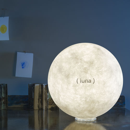 Настольная лампа - T.moon 2 L.E. - in-es artdesign - из поликарбоната / из Nebulite® / современная