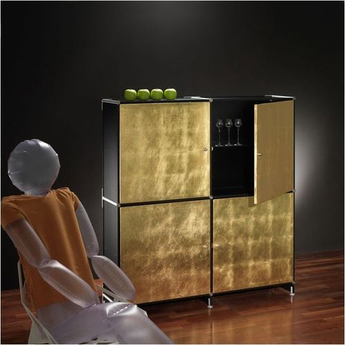 Современный шкаф для посуды - GOLD X2 - Fitting - из дерева
