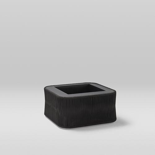 Кадка для садовых растений из полиэстера - WEAVE - POINT - из алюминия / алюминий / из крашеного алюминия