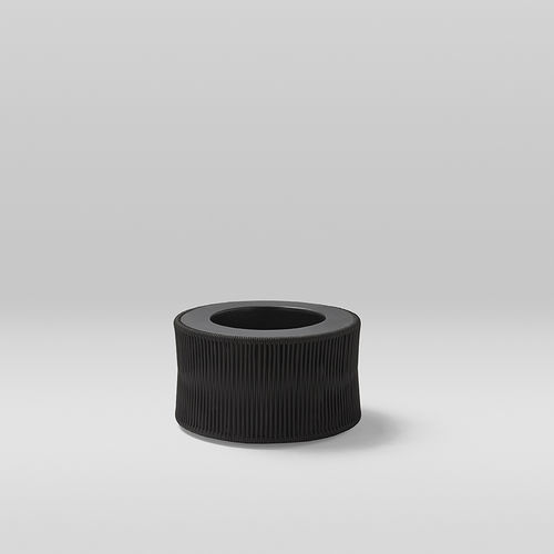 Кадка для садовых растений из полиэстера - weave - POINT - из алюминия / алюминий / из крашеного алюминия
