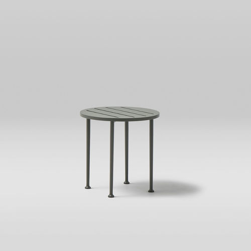 Современный журнальный столик - CURIO - POINT - из алюминия / из крашеного алюминия / из термолакированного алюминия