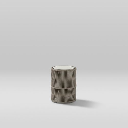 Современный журнальный столик - WEAVE - POINT - из полиэстера / из алюминия / алюминий