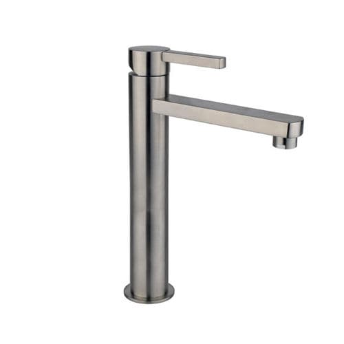 Однорычажный смеситель для раковины - QR STEEL NOVO : FBSN90504 - GUGLIELMI - настольный / из нержавеющей стали / для ванной комнаты