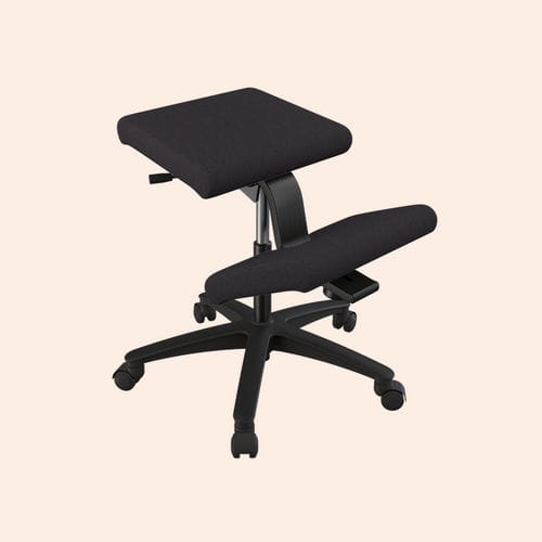 Табурет для работы из ткани - WING™ BALANS® - VARIER - на колесиках / обитый / регулируемый по высоте