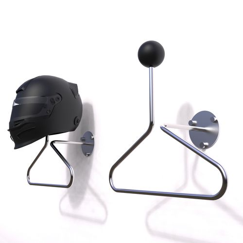 Подставка для шлема из нержавеющей стали - SPHERICAL 3 - INSILVIS - из термопластика / настенная