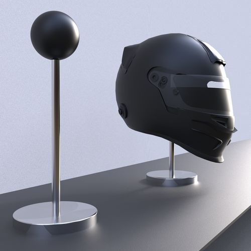 Подставка для шлема из нержавеющей стали - SPHERICAL 1 - INSILVIS - из термопластика / устанавливаемая