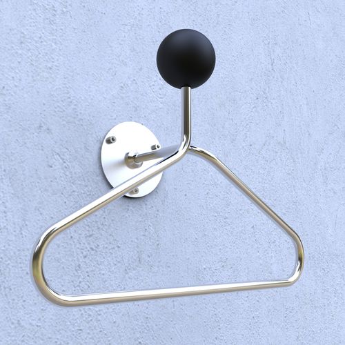 Настенная вешалка для костюмов и брюк - YANG GRIP - INSILVIS - из нержавеющей стали / современная