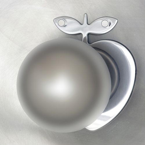 Настенная вешалка для верхней одежды - APPLE EXTRADIMENSIONAL - INSILVIS - современная / из нержавеющей стали