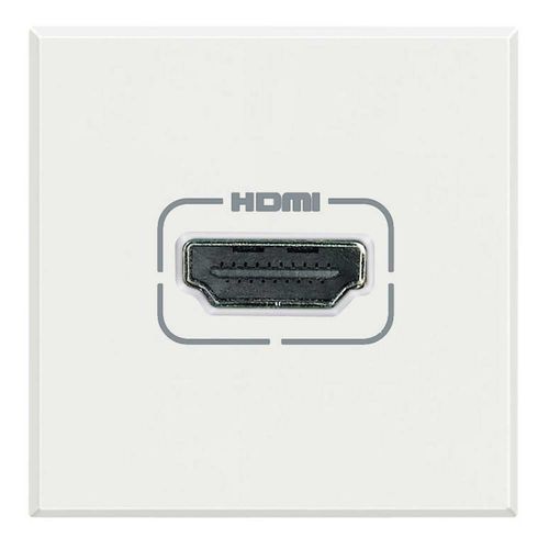 Розетка HDMI - HD4285 - Bticino - настенная / из нержавеющей стали / из стекла