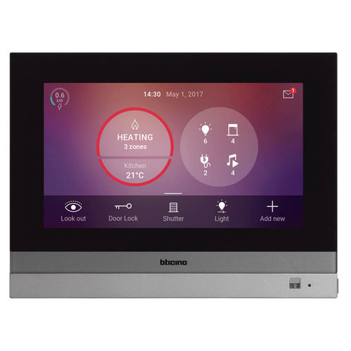 Дверная станция из нержавеющей стали - HOME TOUCH - Bticino - встраиваемая / для наружного применения / с камерой
