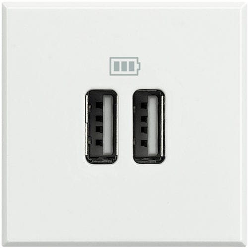 Розетка USB - HD4285C2 - Bticino - двойная / настенная / из нержавеющей стали