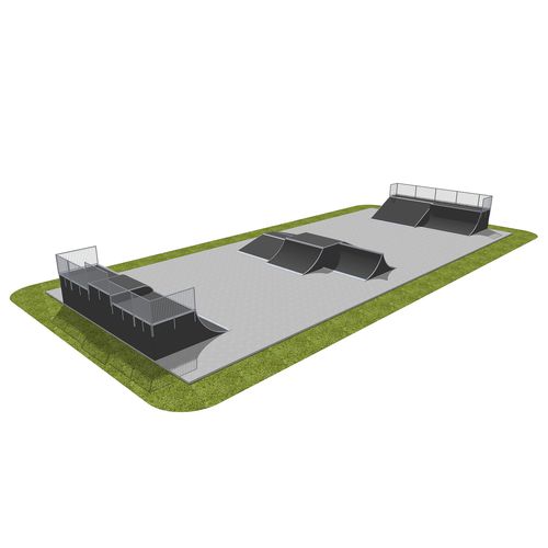 Скейтпарк из дерева - MODULAR : 071218 - Techramps - модульный