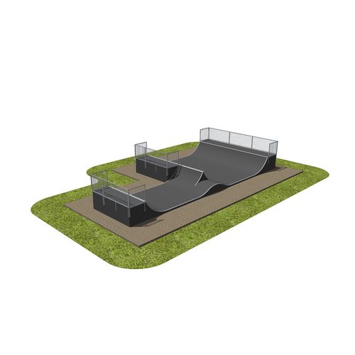 Минирампа из дерева - MODULAR : 131218 - Techramps - для серфинг-парка