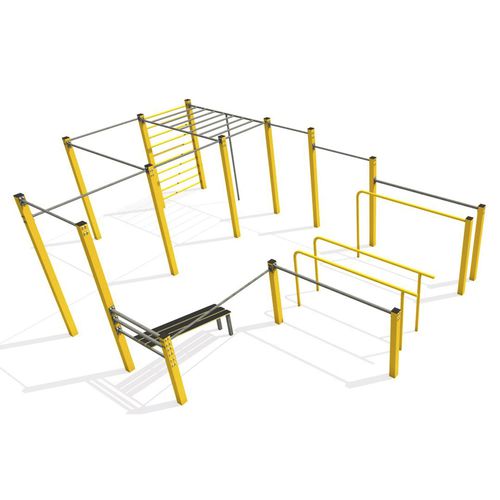 Спортивная площадка для улицы для общественных мест - FLOWPARKS : CUSTOM STANDARD M - Techramps - для занятий спортом / для игровой площадки / для абдукции