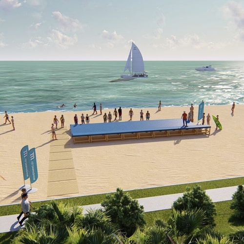 Скейтпарк тип «волна» - WAVEPARK : W3 - Techramps - из композита