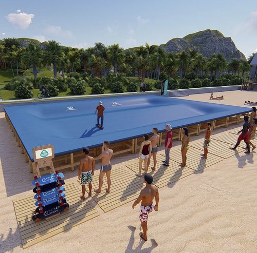 Чаша для серфинг-парка из композита - WAVEPARK : W10 - Techramps - тип «волна»