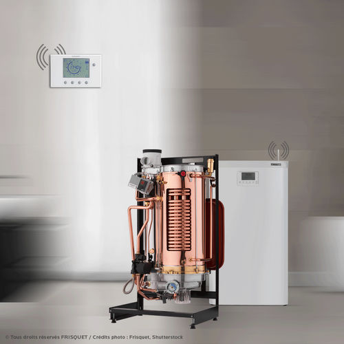 Газовый паровой котел - PRESTIGE CONDENSATION VISIO®  - FRISQUET - для домашнего использования / для профессионального использования / для интерьера