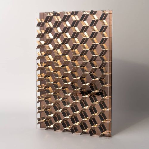 Панель для настила - HEXABEN MIRROR (LARGE AND SMALL) - BENCORE - для мебели / для мебели / настенная